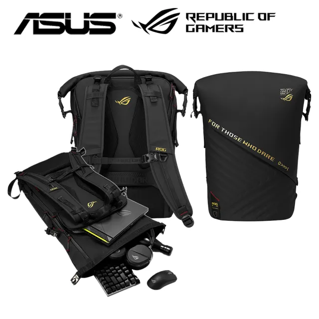 【ASUS 華碩】ROG Slash 20周年限定版 電競後背包 Edition 20