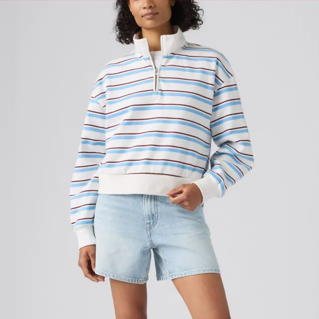 【LEVIS】四分之一拉鍊上衣 / 大學T 女生上衣 熱賣單品 005IJ-0014