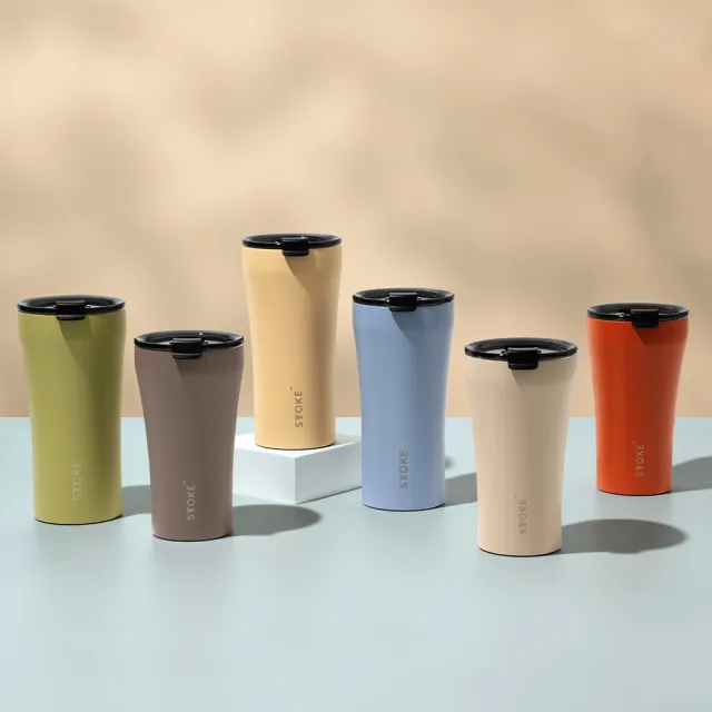 【STTOKE】精品陶瓷保溫杯 16oz/460ml(陶瓷塗層/防漏隨行/多色可選)