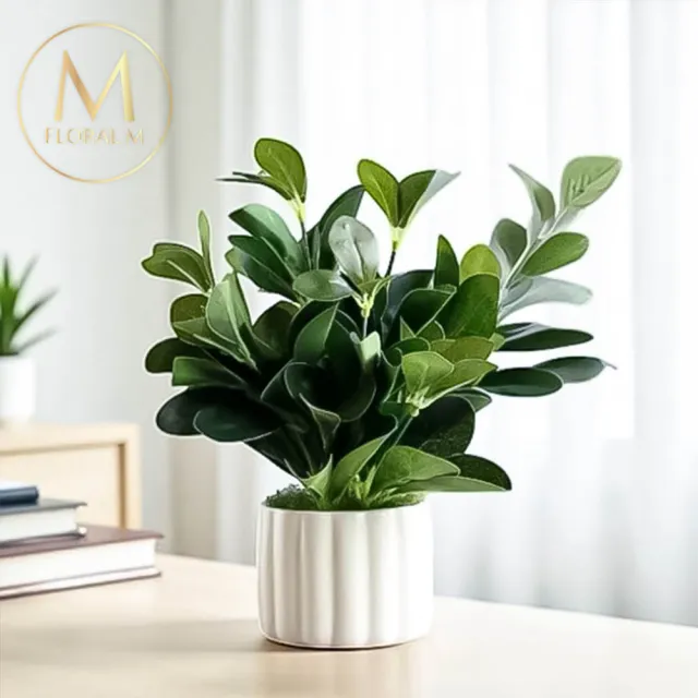 【Floral M】居家正能量福祿桐25cm仿真植栽含花器(人造植栽/假植栽/室內佈置/居家裝飾/桌上型植栽)