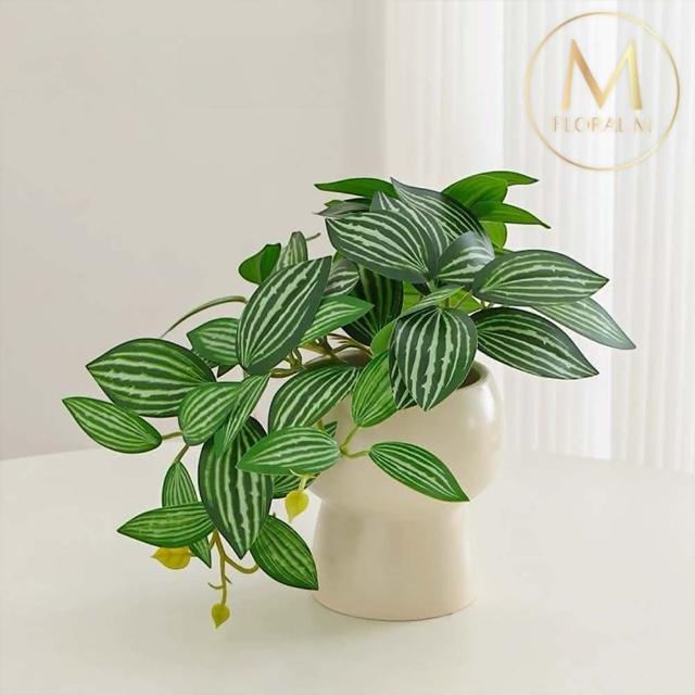 【Floral M】室內清新翡翠小精靈20cm仿真植栽含花器(人造植栽/仿真樹/室內佈置/居家裝飾/桌上型植栽)