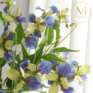 【Floral M】莫內花園愛麗絲鳶尾花仿真花花材1入組(人造花/仿真花/假花/花藝DIY/裝飾花材)