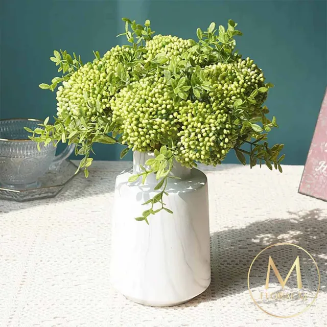 【Floral M】居家裝飾小米果仿真花花材3入組(人造花/仿真花/假花/花藝DIY/裝飾花材)