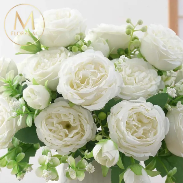 【Floral M】花中之王牡丹花仿真花花材1入組(人造花/仿真花/假花/花藝DIY/裝飾花材)