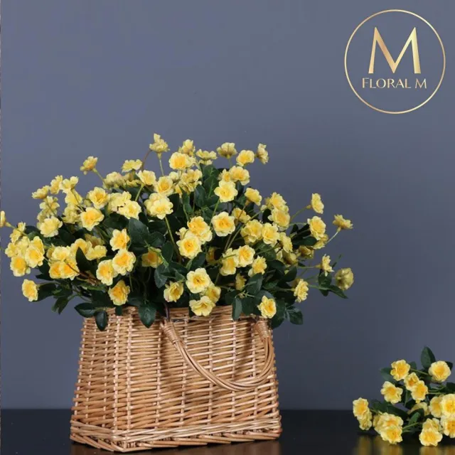 【Floral M】法式迷你薔薇仿真花花材1入組(人造花/仿真花/假花/花藝DIY/裝飾花材)
