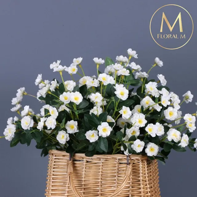 【Floral M】法式迷你薔薇仿真花花材1入組(人造花/仿真花/假花/花藝DIY/裝飾花材)