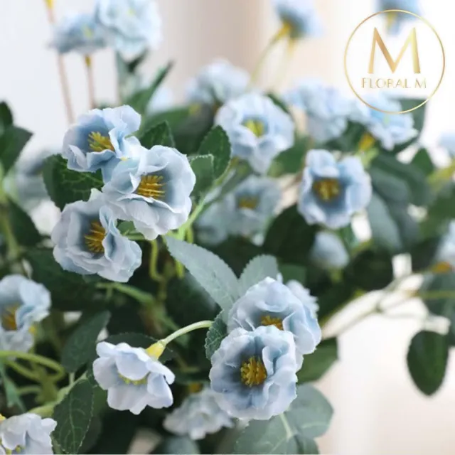 【Floral M】法式迷你薔薇仿真花花材1入組(人造花/仿真花/假花/花藝DIY/裝飾花材)