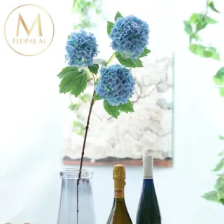 【Floral M】京都夏日繡球仿真花花材1入組(人造花/仿真花/假花/花藝DIY/裝飾花材)
