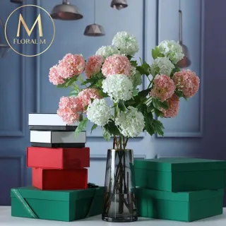 【Floral M】京都夏日繡球仿真花花材1入組(人造花/仿真花/假花/花藝DIY/裝飾花材)