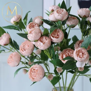 【Floral M】人間仙女山茶花仿真花花材1入組(人造花/仿真花/假花/花藝DIY/裝飾花材)