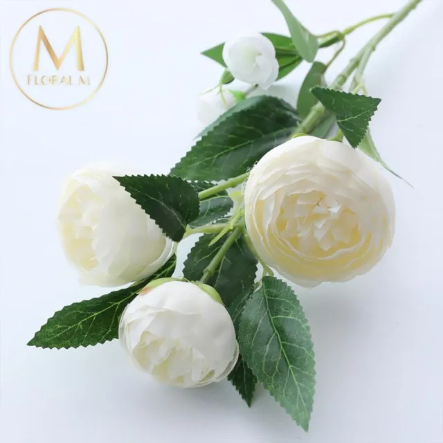 【Floral M】人間仙女山茶花仿真花花材1入組(人造花/仿真花/假花/花藝DIY/裝飾花材)