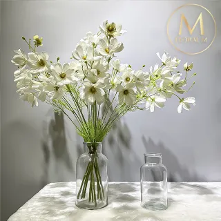【Floral M】初戀少女波斯菊仿真花花材3入組(人造花/仿真花/假花/花藝DIY/裝飾花材)