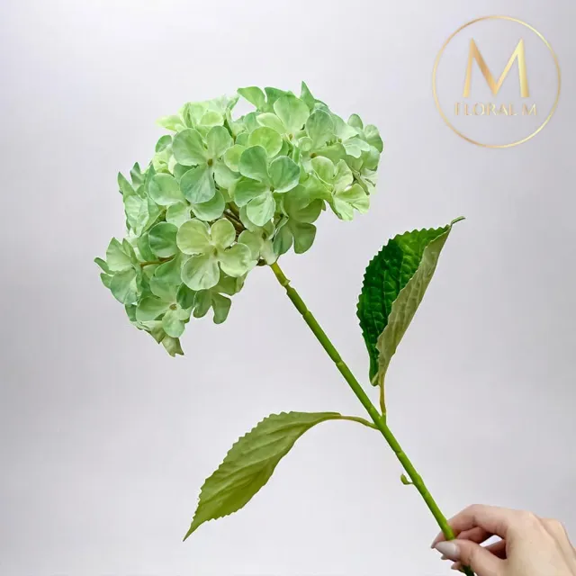 【Floral M】夏日京都大型繡球夢幻翡翠仿真花花材1入組(人造花/仿真花/假花/花藝DIY/裝飾花材)