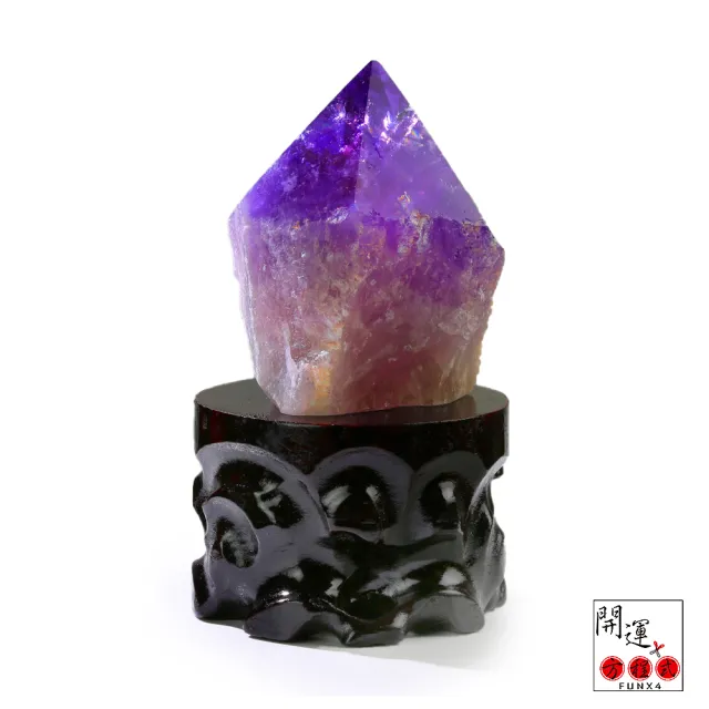 【開運方程式】金字塔幻影紫水晶柱500-700g(老料骨幹水晶體紫晶柱)