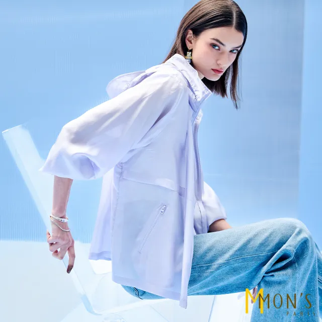【MON’S】涼感透氣蠶絲外套(直)