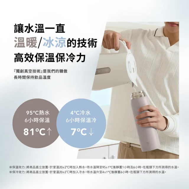 【ZOJIRUSHI 象印】不銹鋼真空吊環保溫保冷杯1000ML(SU-DA100)