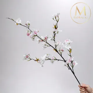 【Floral M】上野初戀白櫻花仿真花花材1入組(人造花/仿真花/假花/花藝DIY/裝飾花材)