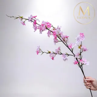 【Floral M】上野初戀粉櫻花仿真花花材1入組(人造花/仿真花/假花/花藝DIY/裝飾花材)