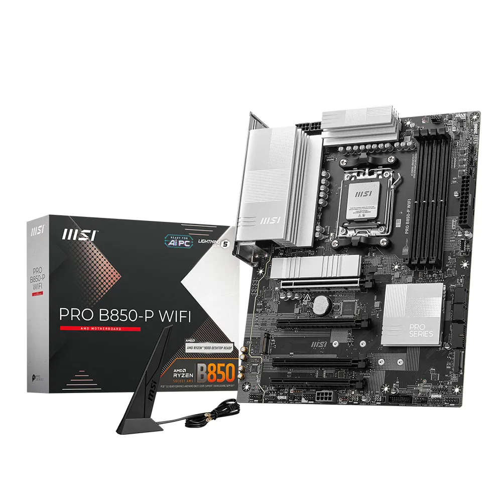【MSI 微星】板+U組合 AMD★PRO B850-P WIFI 主機板+Ryzen R7-9700X 8核心處理器