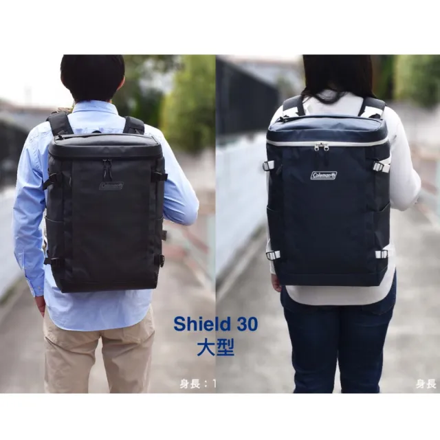 【Coleman】日本版 Shield 30 大型 麻黑色 防水 箱型 電箱包 男包 背包 旅行包 後背包