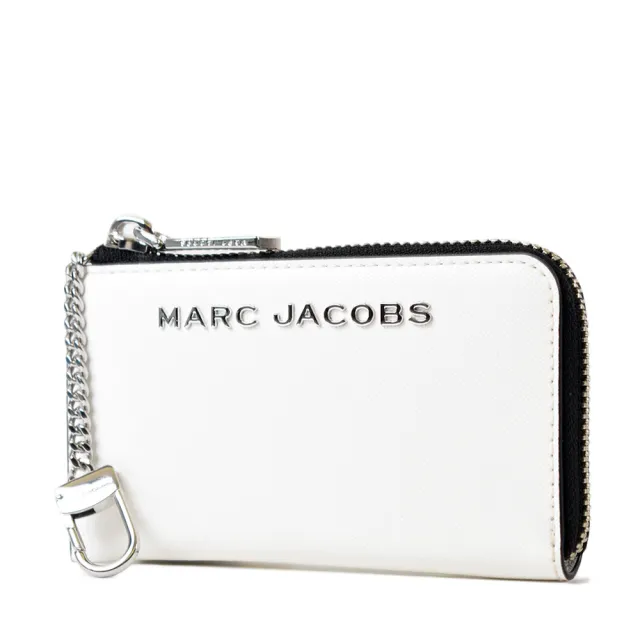 【MARC JACOBS】十字紋證件/鑰匙零錢包-白色