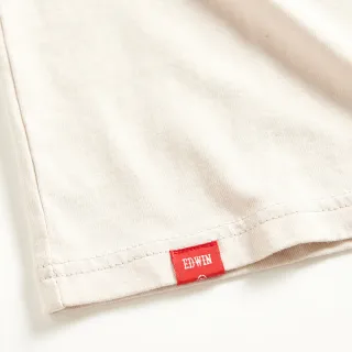 【EDWIN】男女裝 網路獨家↘狼嚎EDWIN短袖T恤(淺卡其)