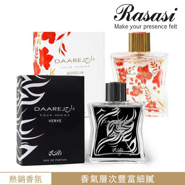 【Rasasi 拉莎斯】Daarej系列 EDP淡香精香水100ml(杜拜原裝-專櫃公司貨)