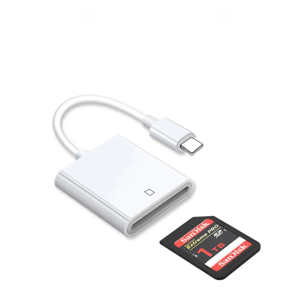 雙孔 iPhone SD TF iPad 記憶卡 讀卡機(Lightning)