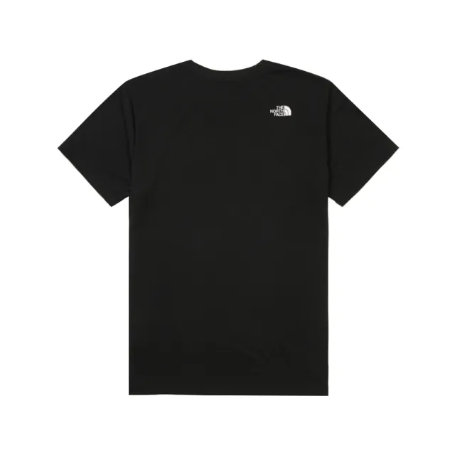 【The North Face】北面女款黑色FLASHDRY速乾幾何印花短袖T恤｜8GZWJK3 排汗衫