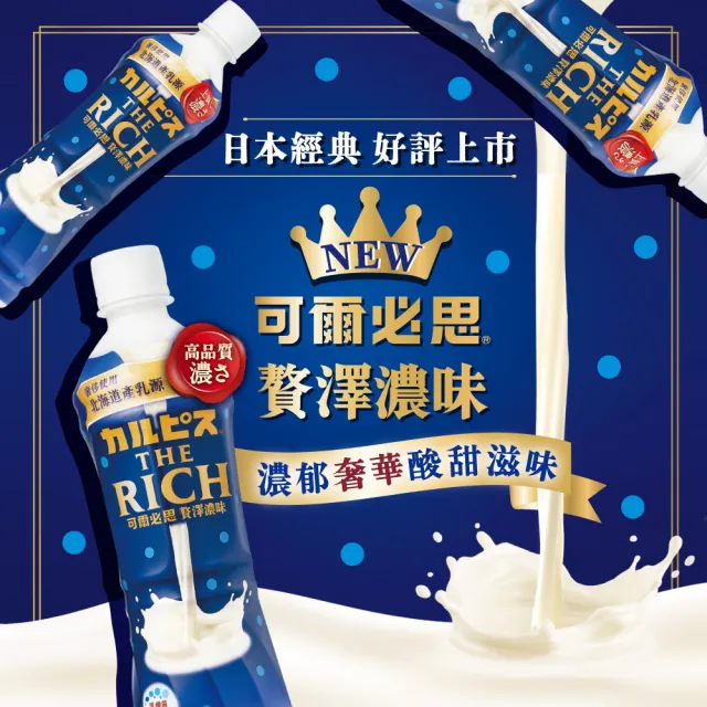 【ASAHI 朝日】官方直營 可爾必思贅澤濃味乳酸菌飲料500mlx24入/箱(奢華系可爾必思 TQF微笑標章)