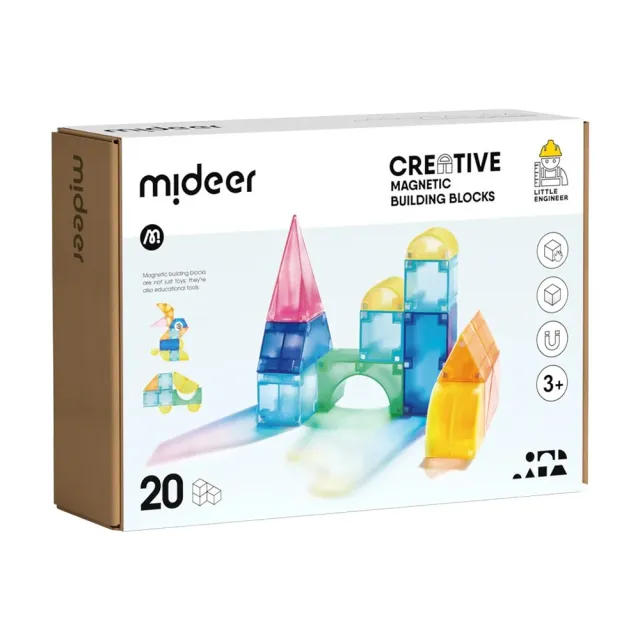MiDeer 多彩透光磁力積木(20pcs)