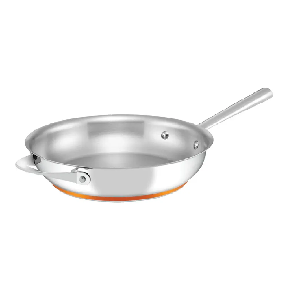 【MEYER 美亞】ESSTEELE意帝斯 Per Vita 銅鑽頂級不鏽鋼 28cm 平底鍋 (IH/電磁爐適用)