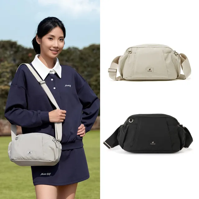 【iBrand】雙11 輕柔LIGHT雙層大口袋側背包 輕量 斜背包(防潑水 多色任選)