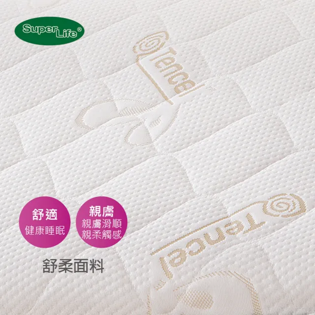 【Super Life】雙5尺白色-日系護背硬式可折薄床墊(5尺床重約23公斤高密度支撐力5顆星)
