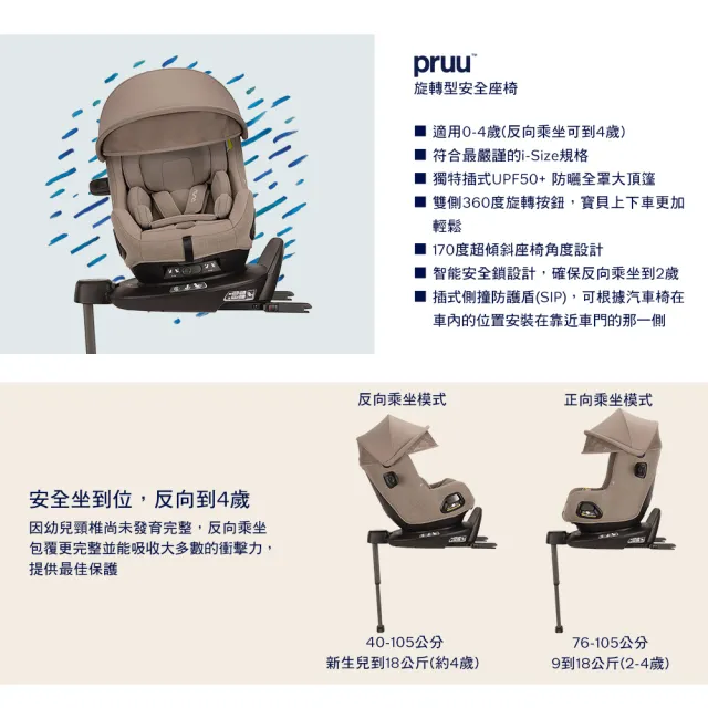 【nuna】PRUU兒童安全汽座(適用0-4歲)