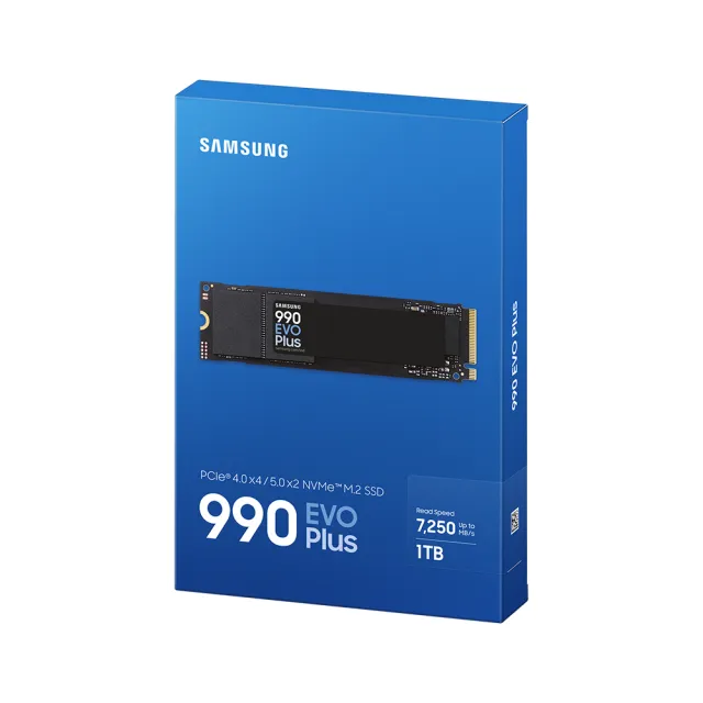 【Samsung 三星】990 EVO Plus 1TB M.2 2280 PCIe 4.0 SSD固態硬碟(MZ-V9S1T0BW)