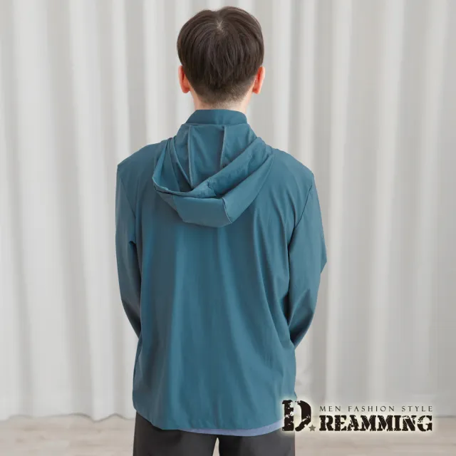 【Dreamming】質感瞬涼冰絲彈力防曬連帽外套 UPF50+ 降溫 機能(共二色)
