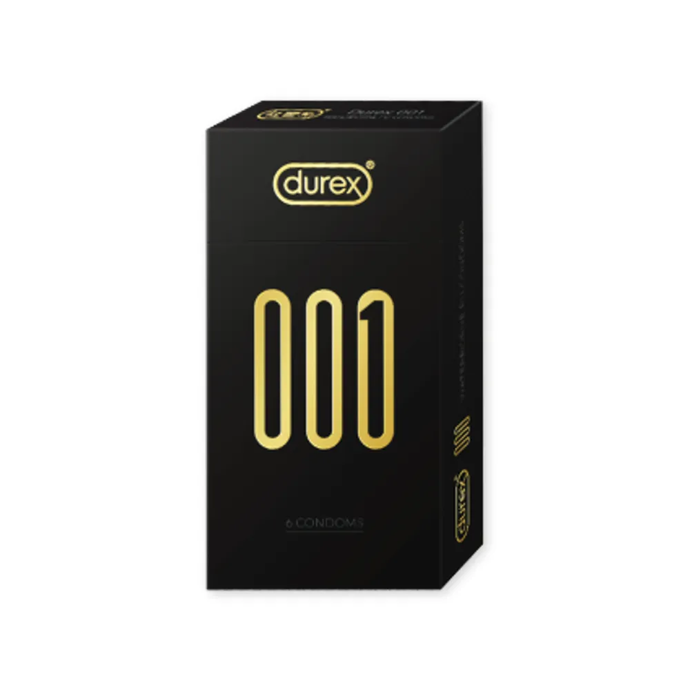 【Durex 杜蕾斯】001水性聚氨脂PU保險套6入/盒(避孕套/衛生套/001系列)