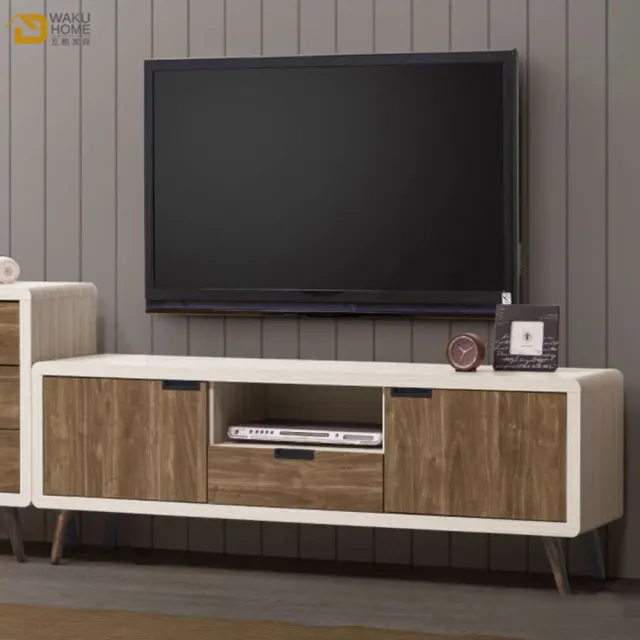 【WAKUHOME 瓦酷家具】Miduo北歐胡桃木5尺電視櫃 A006-B15