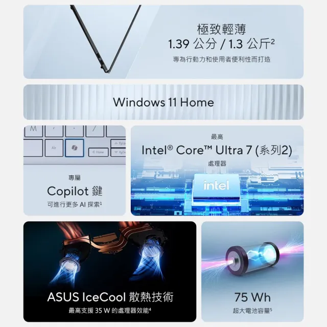 【ASUS 華碩】微軟M365組★14吋Ultra7輕薄AI筆電(VivoBook S S5406SA/Ultra 7-258V/32G/512G SSD/W11/OLED)