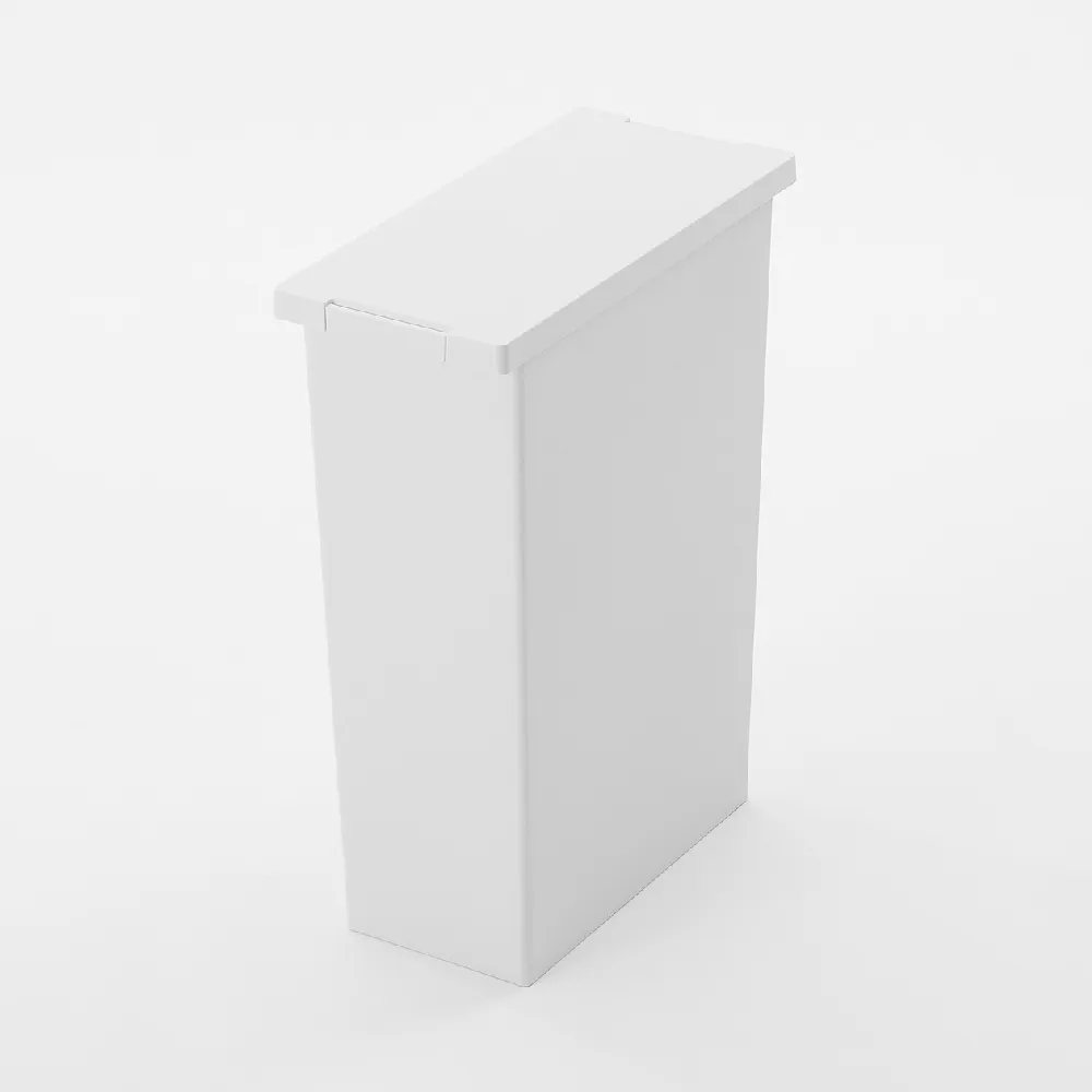 【MUJI 無印良品】PP上蓋可選式垃圾桶/小/20L袋用/附鎖扣