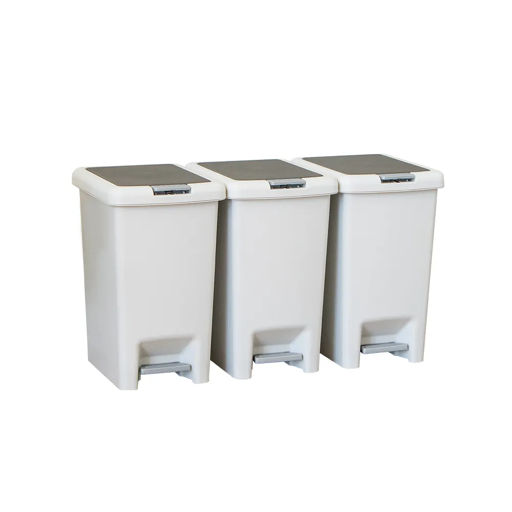 【KEYWAY 聯府】雙開式垃圾桶10L-3入垃圾筒T10