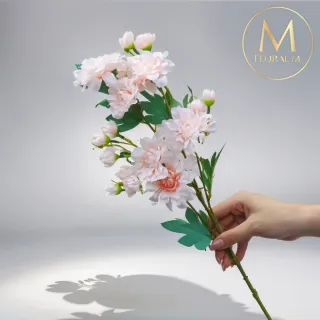 【Floral M】居家花仙子芍藥氣質粉仿真花花材1入組(人造花/仿真花/假花/花藝DIY/裝飾花材)