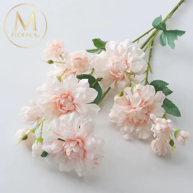 【Floral M】居家花仙子芍藥氣質粉仿真花花材1入組(人造花/仿真花/假花/花藝DIY/裝飾花材)