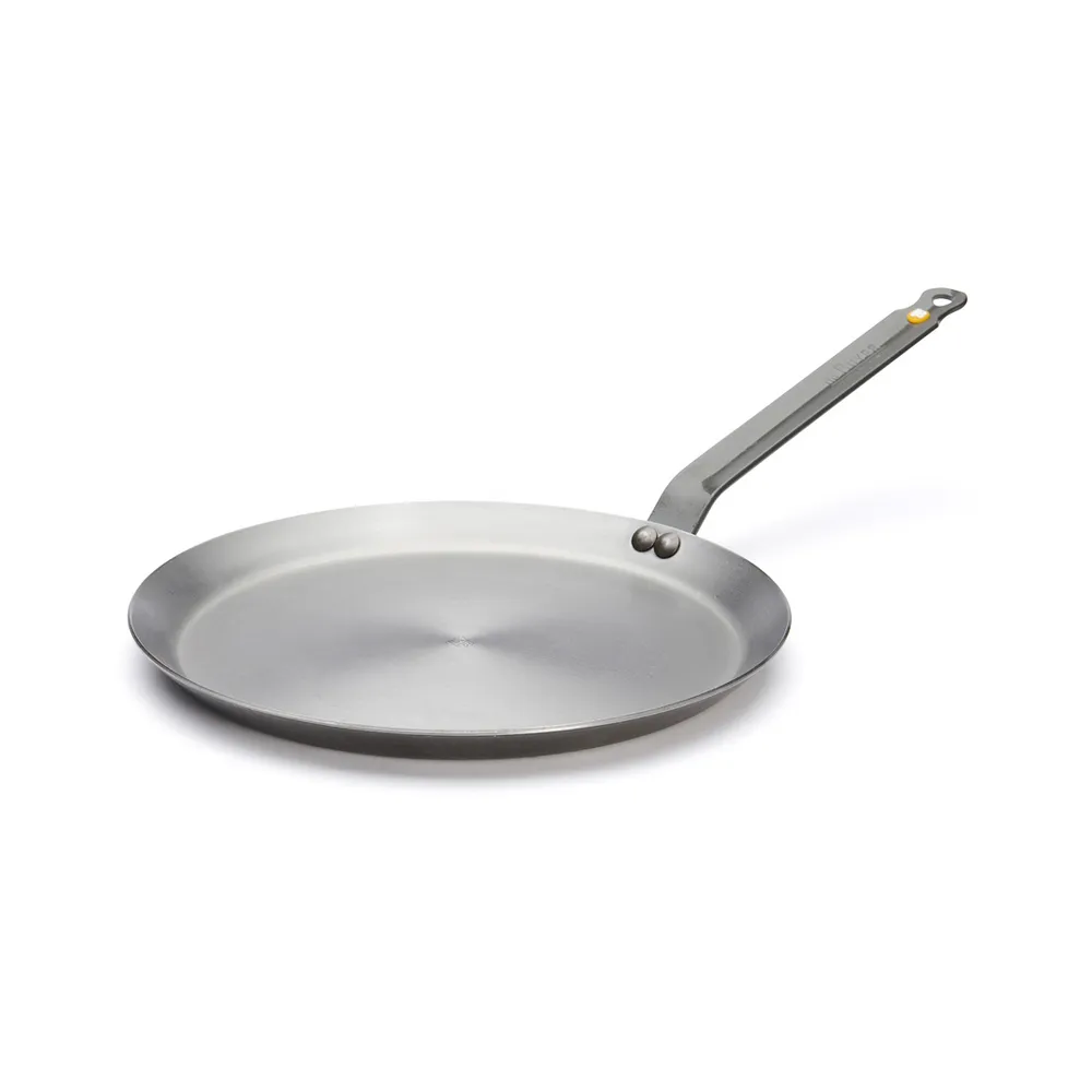 【de Buyer 畢耶】原礦蜂蠟鐵鍋 傳統單柄可麗餅鍋30cm-適用IH爐