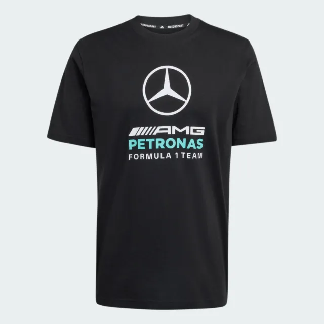 【adidas 愛迪達】Mer Dna Gftee M 男 T恤 運動上衣 休閒短袖 黑 純棉 F1賽車(KE8163)