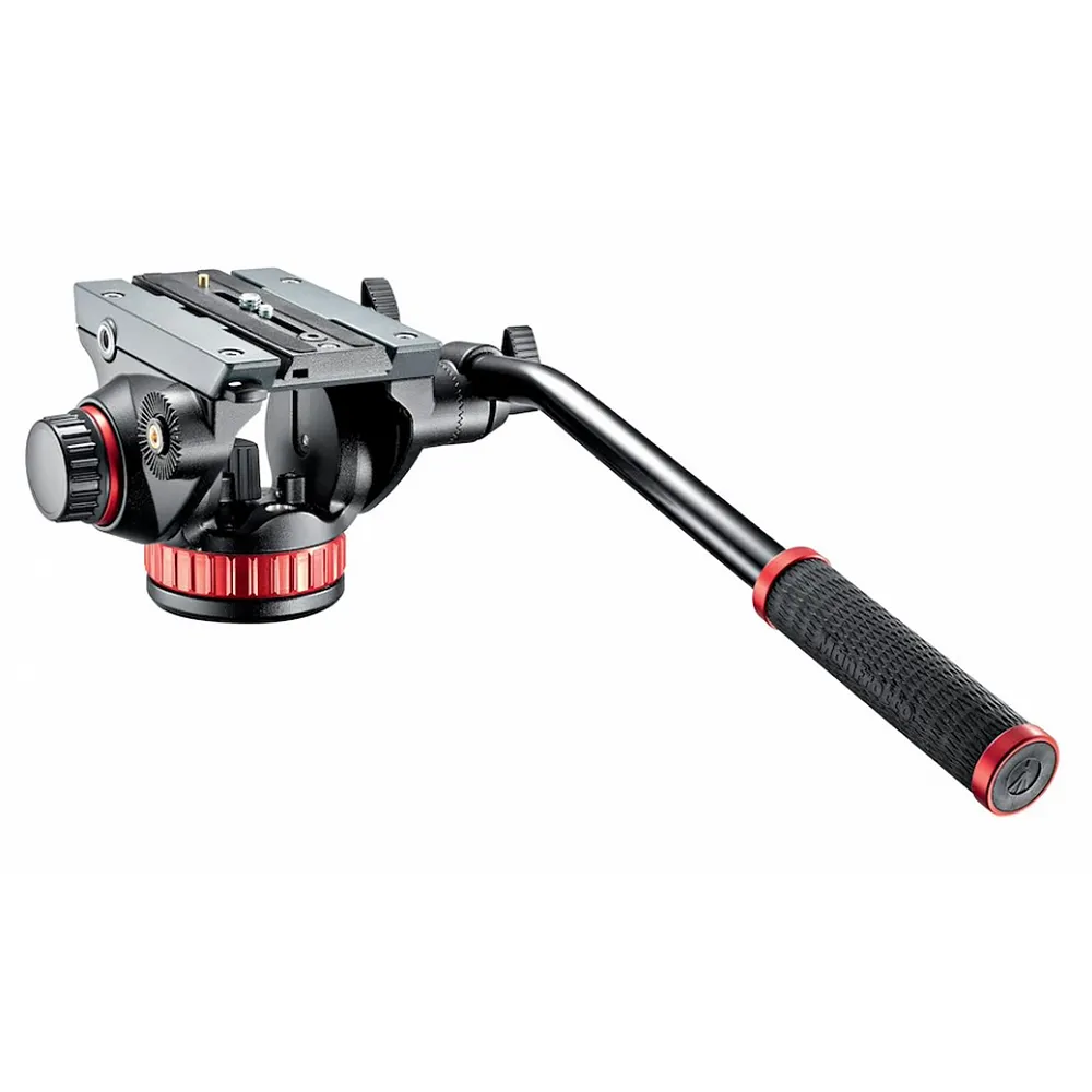 【Manfrotto 曼富圖】MVH502AH / MVH 502AH 液壓攝錄兩用雲台 (公司貨) 油壓雲台 飛羽攝影 載重6公斤