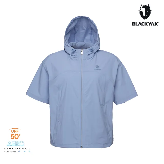 【BLACKYAK】女 AERO FRESH K涼感短袖外套[三色]UPF50 輕量 涼感 透氣 短版 連帽設計|FB1WJ010