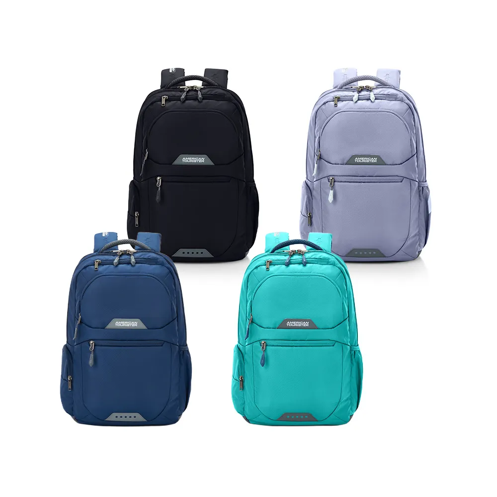 【AMERICAN TOURISTER 美國旅行者】BRETT 2.0 輕量大容量減壓背帶筆電後背包/雙肩包/電腦包17吋(多色可選)