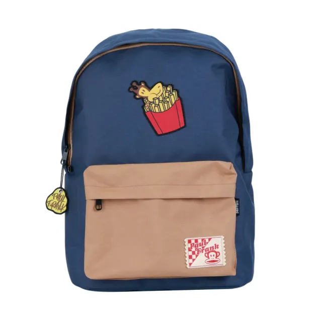【Paul Frank 大嘴猴】雙11 後背包 休閒包 卡通速食後背包 藍(P6251740-80)